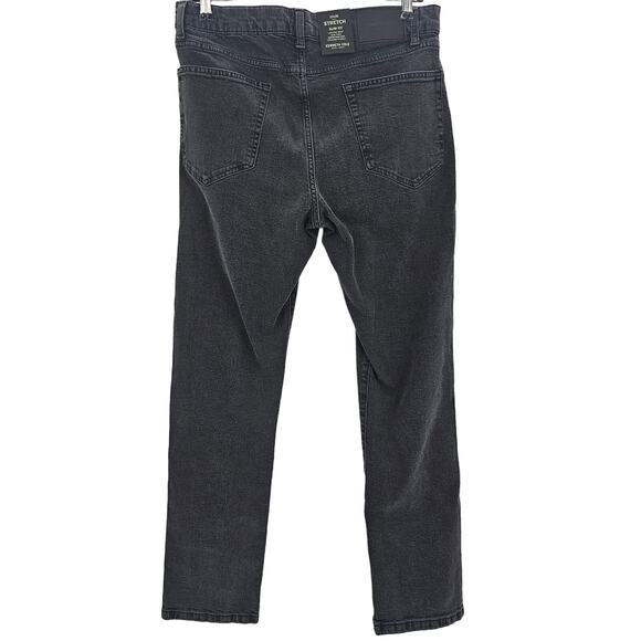 Kenneth Cole Mens size 32/30 Stretch Slim Fit Low Rise Black Denim Jeans NEW - Picture 3 of 7